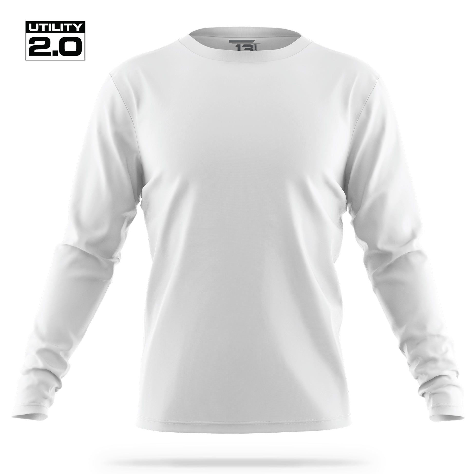 [UNMARKED] Men's Utility 2.0 Long Sleeve [WHT/BLK]-13 Fifty Apparel