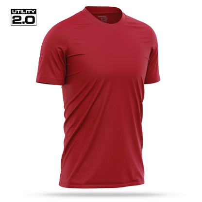 [UNMARKED] Men's Utility 2.0 Short Sleeve [RED/WHT]-13 Fifty Apparel