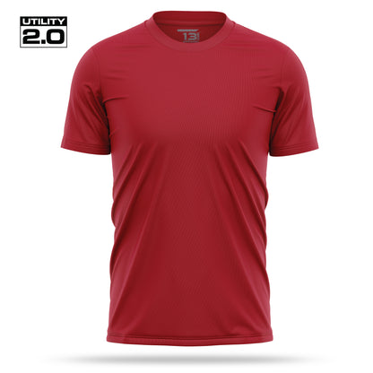 [UNMARKED] Men's Utility 2.0 Short Sleeve [RED/WHT]-13 Fifty Apparel