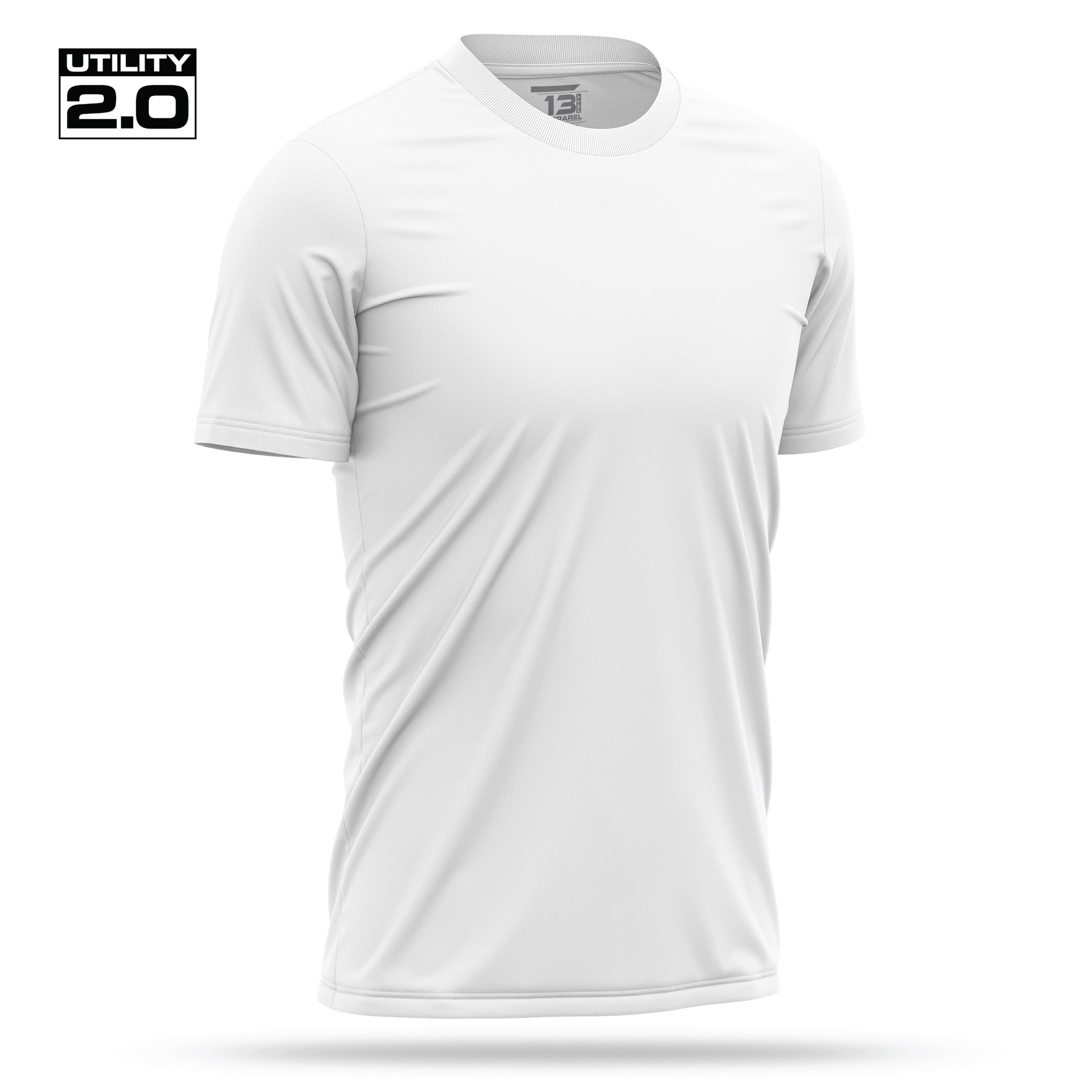[UNMARKED] Men's Utility 2.0 Short Sleeve [WHT/BLK]-13 Fifty Apparel