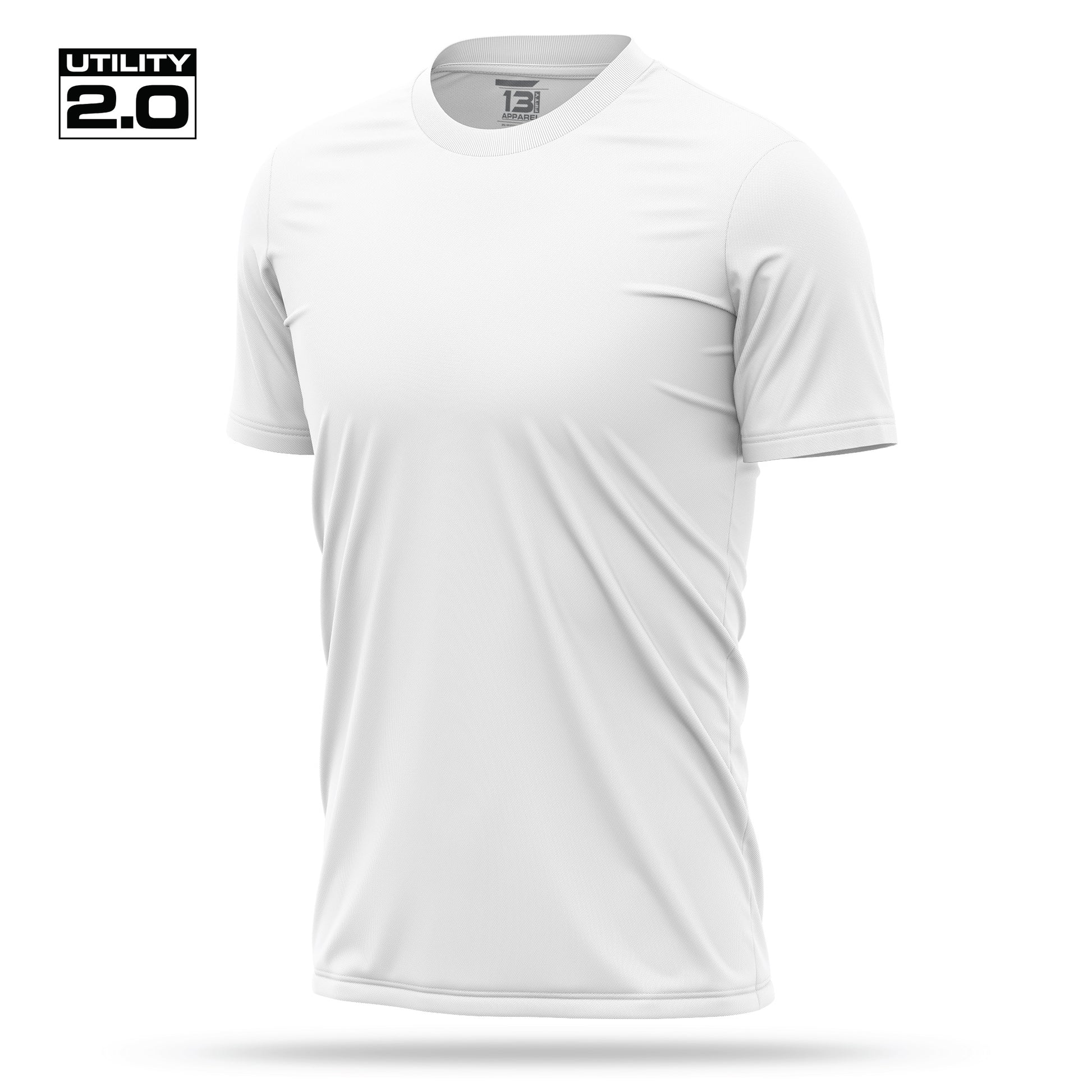[UNMARKED] Men's Utility 2.0 Short Sleeve [WHT/BLK]-13 Fifty Apparel