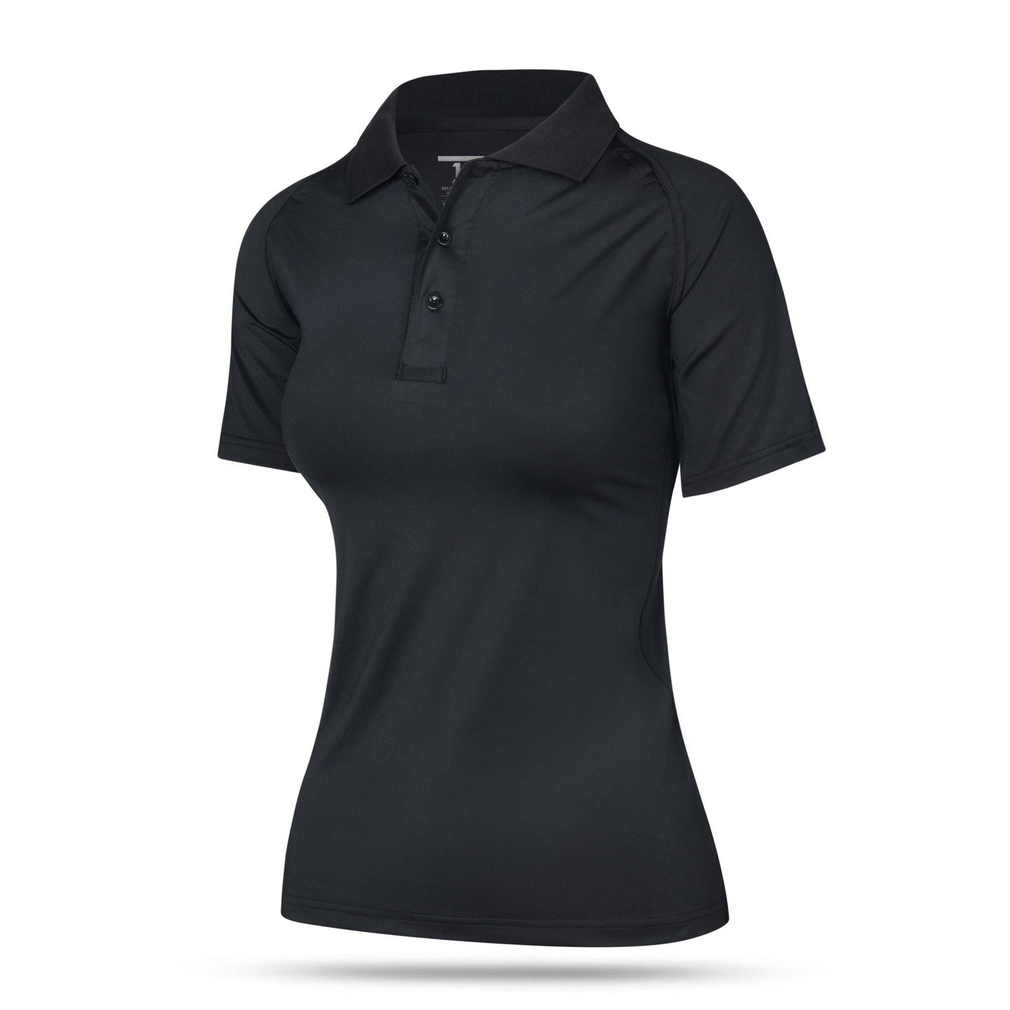 [UNMARKED] Women's Performance Polo [BLK]-13 Fifty Apparel