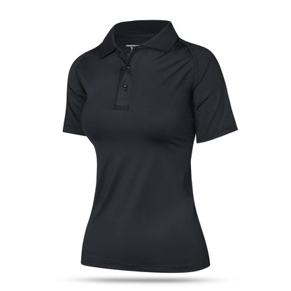 [UNMARKED] Women's Performance Polo [BLK]-13 Fifty Apparel