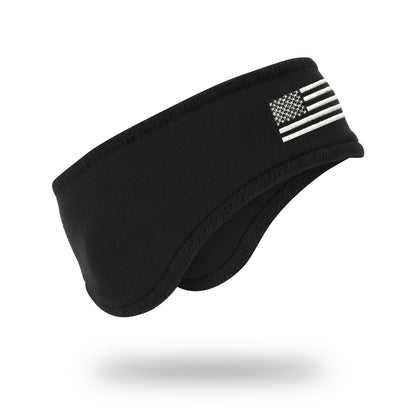 [USA FLAG] Cold-Weather Headband [BLK/WHT]-13 Fifty Apparel