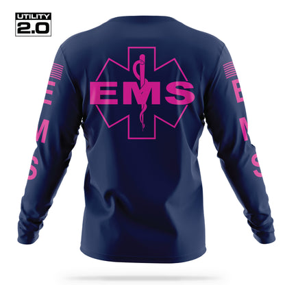 [EMS] Men's Utility 2.0 Long Sleeve [NVY/PNK]
