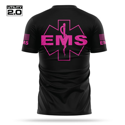 [EMS] Men's Utility 2.0 Short Sleeve [BLK/PNK]