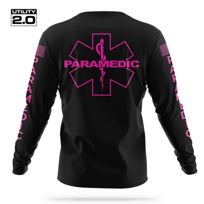 [PARAMEDIC] Men's Utility 2.0 Long Sleeve [BLK/PNK]