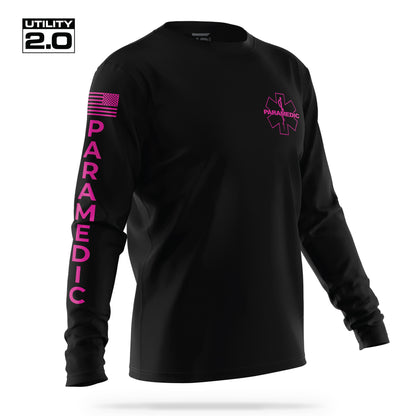[PARAMEDIC] Men's Utility 2.0 Long Sleeve [BLK/PNK]