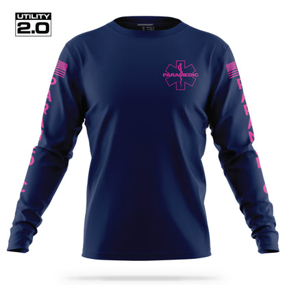 [PARAMEDIC] Men's Utility 2.0 Long Sleeve [NVY/PNK]