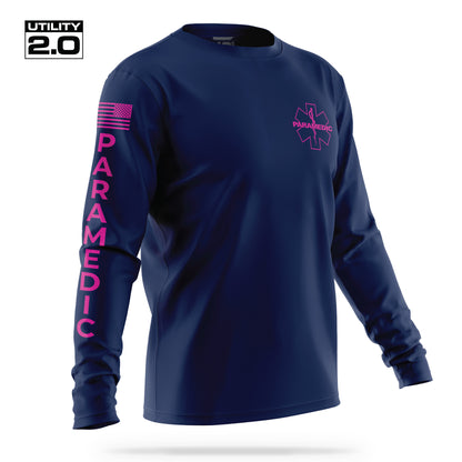 [PARAMEDIC] Men's Utility 2.0 Long Sleeve [NVY/PNK]