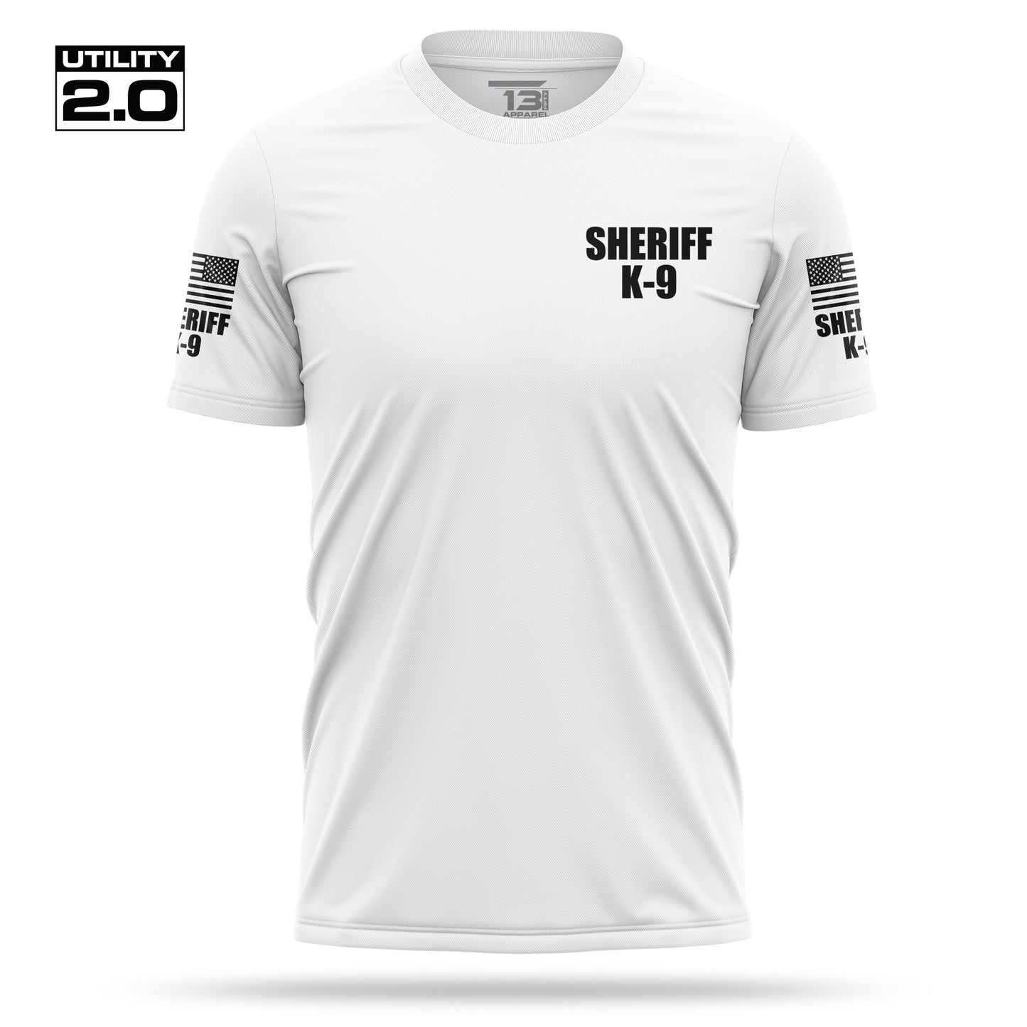 [SHERIFF K9] Men's Utility 2.0 Short Sleeve [WHT/BLK]