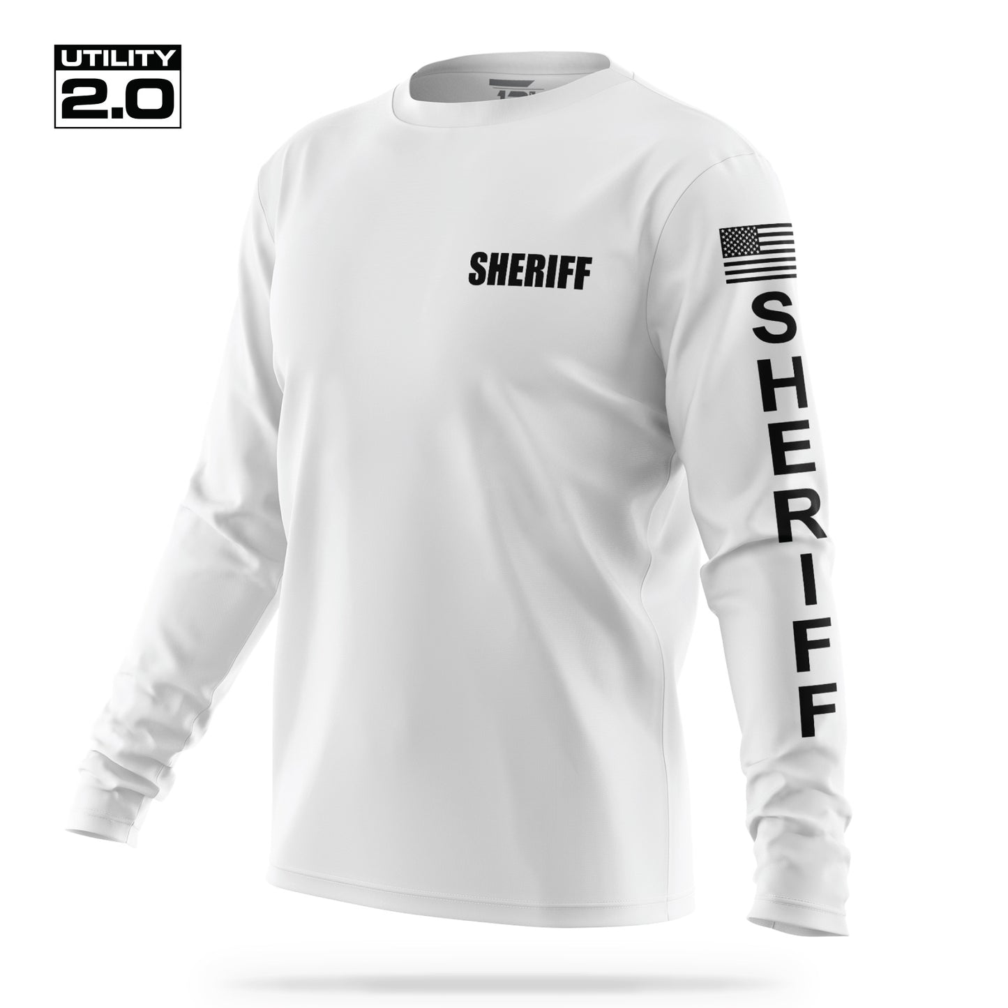 [SHERIFF] Men's Utility 2.0 Long Sleeve [WHT/BLK]