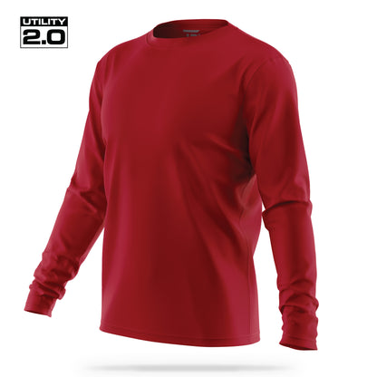 [UNMARKED] Men's Utility 2.0 Long Sleeve [RED/WHT]