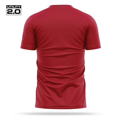 [UNMARKED] Men's Utility 2.0 Short Sleeve [RED/WHT]