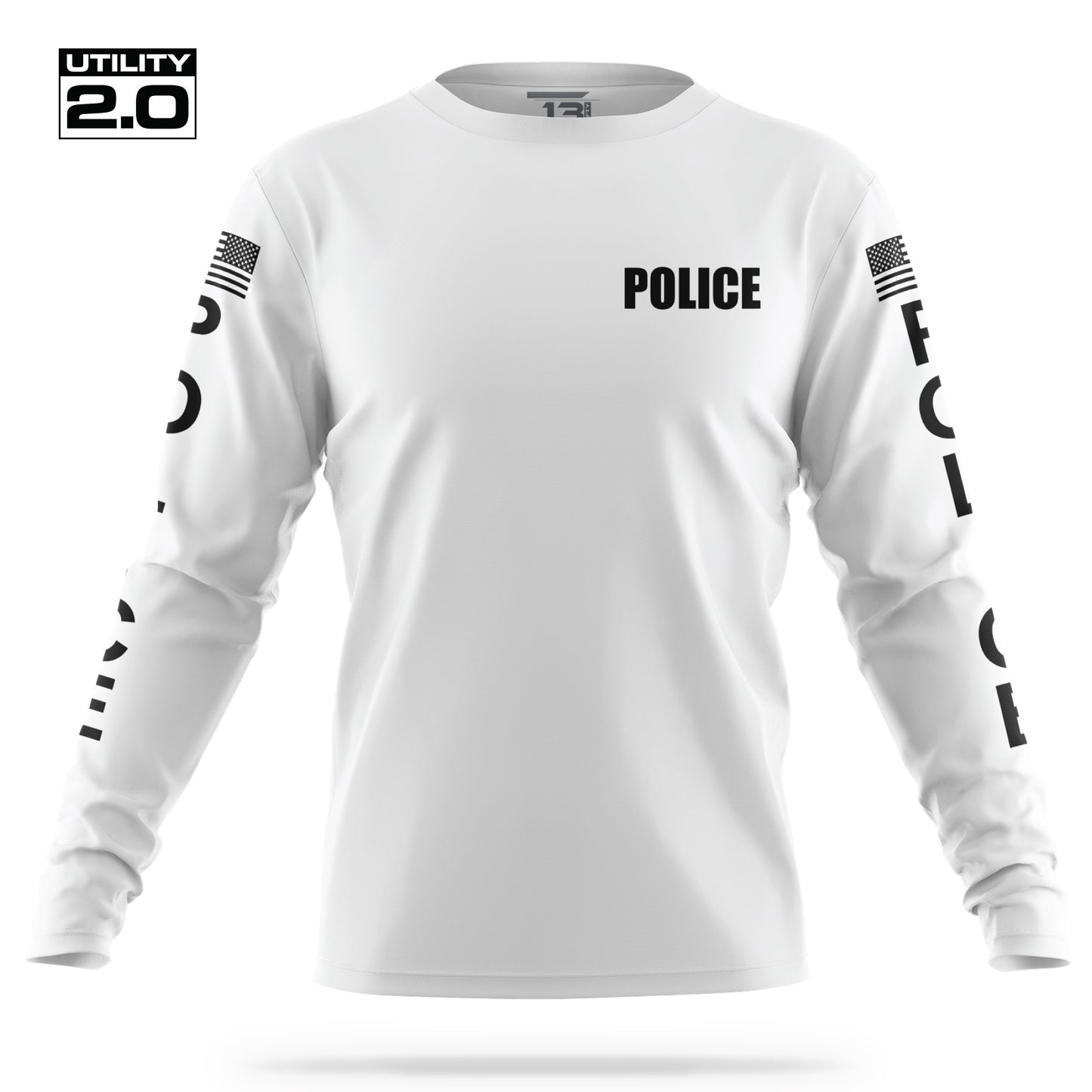 [POLICE] Men's Utility 2.0 Long Sleeve [WHT/BLK]