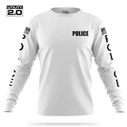 [POLICE] Men's Utility 2.0 Long Sleeve [WHT/BLK]