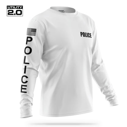 [POLICE] Men's Utility 2.0 Long Sleeve [WHT/BLK]