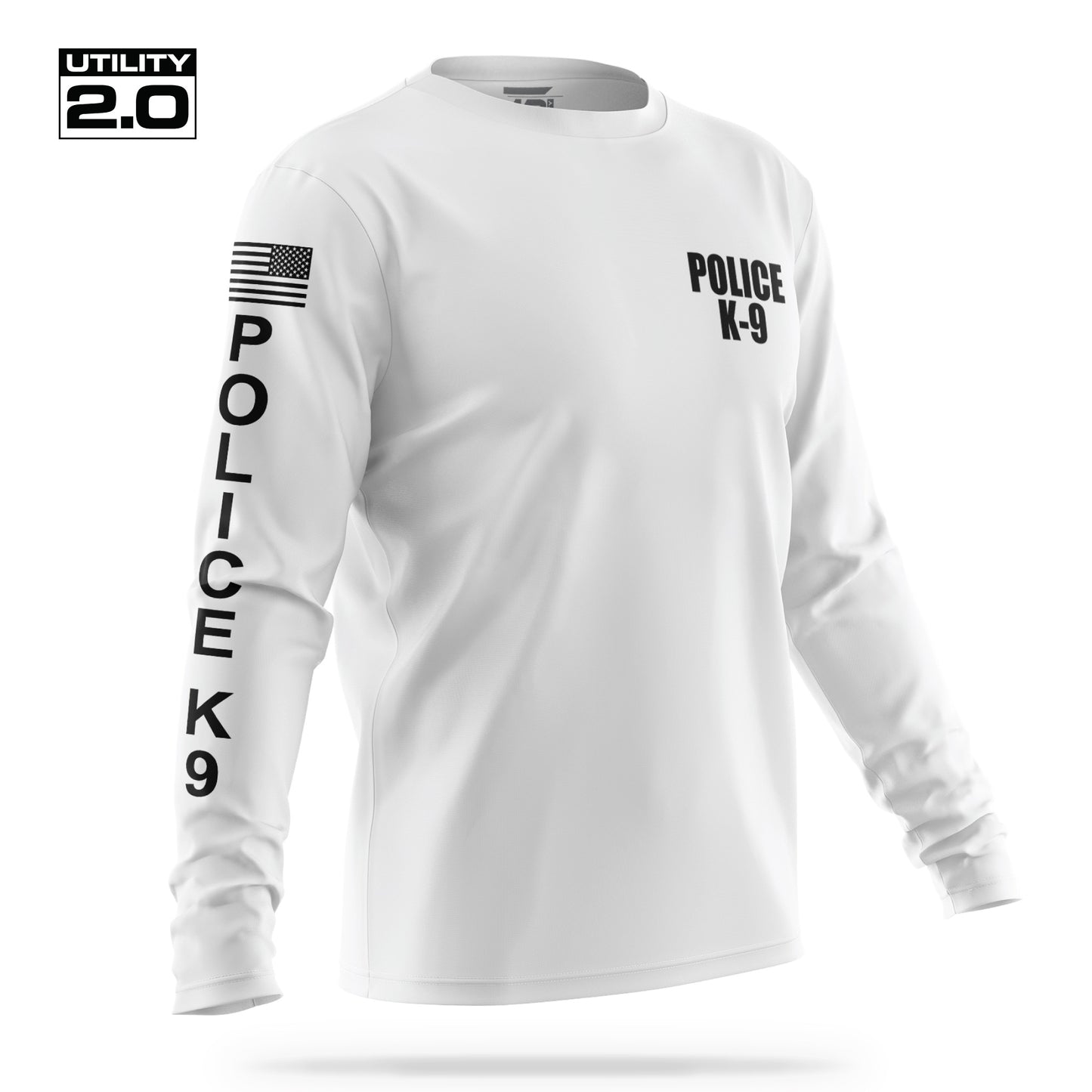 [POLICE K9] Men's Utility 2.0 Long Sleeve [WHT/BLK]