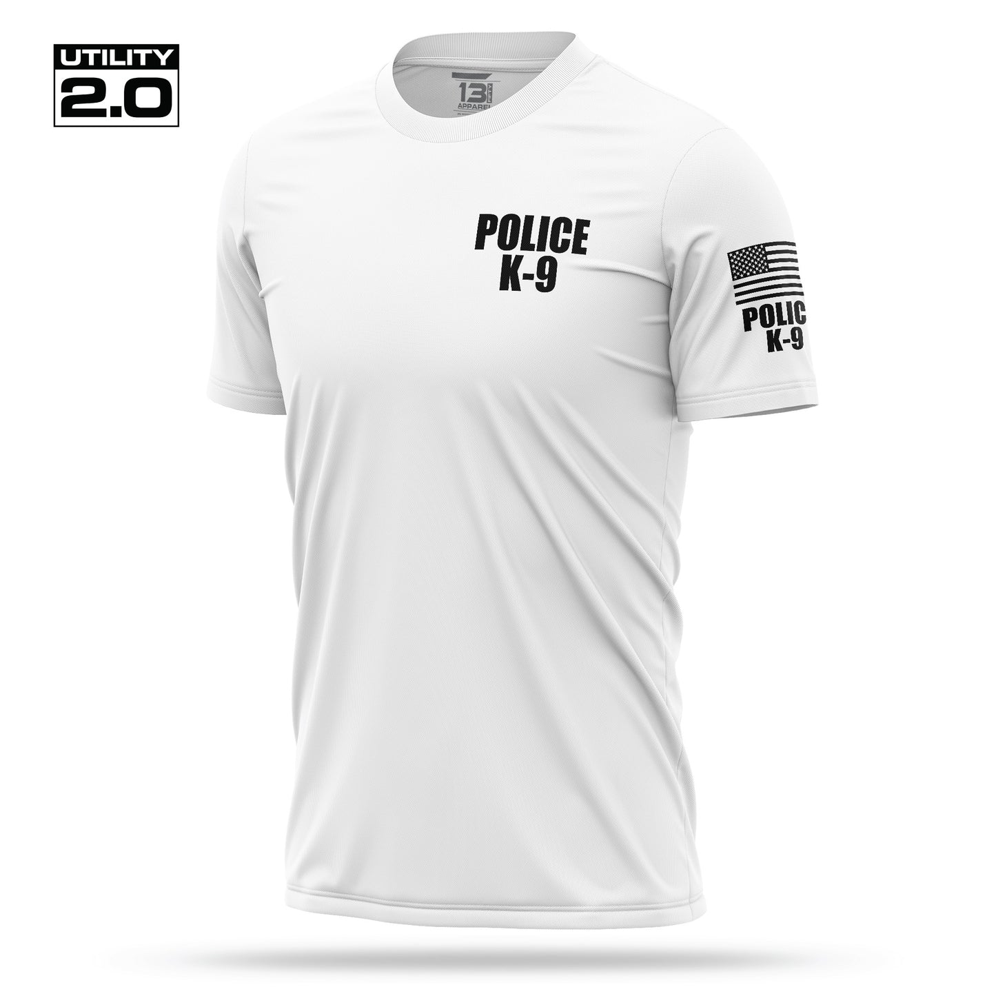 [POLICE K9] Men's Utility 2.0 Short Sleeve [WHT/BLK]
