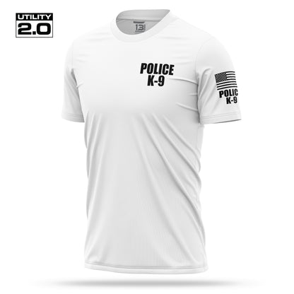 [POLICE K9] Men's Utility 2.0 Short Sleeve [WHT/BLK]