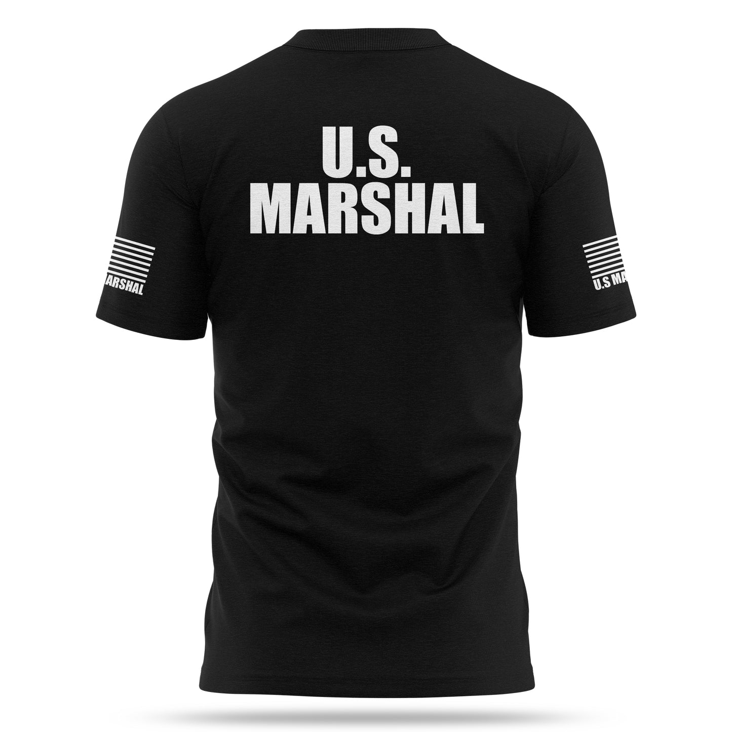 [U.S. MARSHAL] Cotton Blend Shirt [BLK/WHT]-13 Fifty Apparel