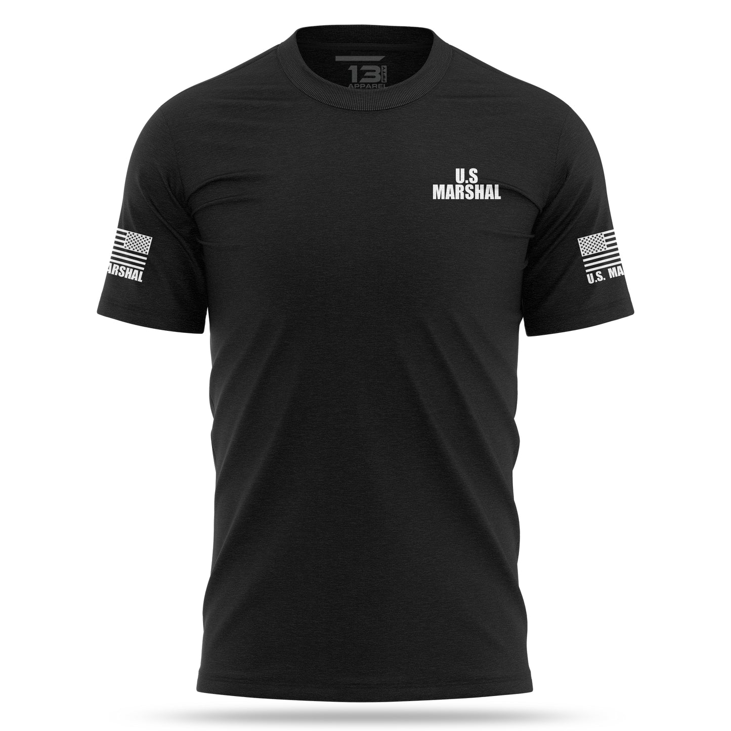 [U.S. MARSHAL] Cotton Blend Shirt [BLK/WHT]-13 Fifty Apparel