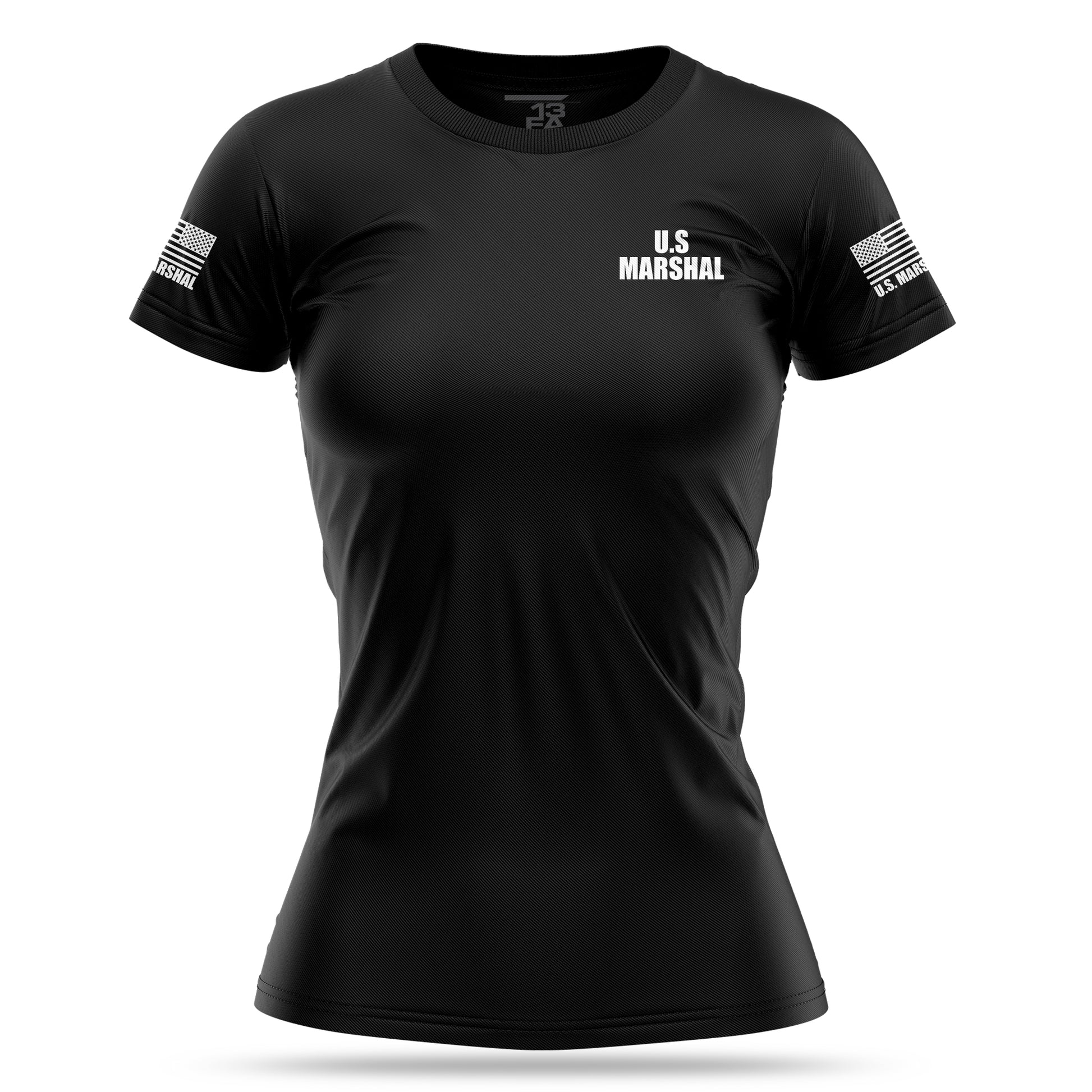 [U.S. MARSHAL] Women's Utility Shirt [BLK/WHT]-13 Fifty Apparel