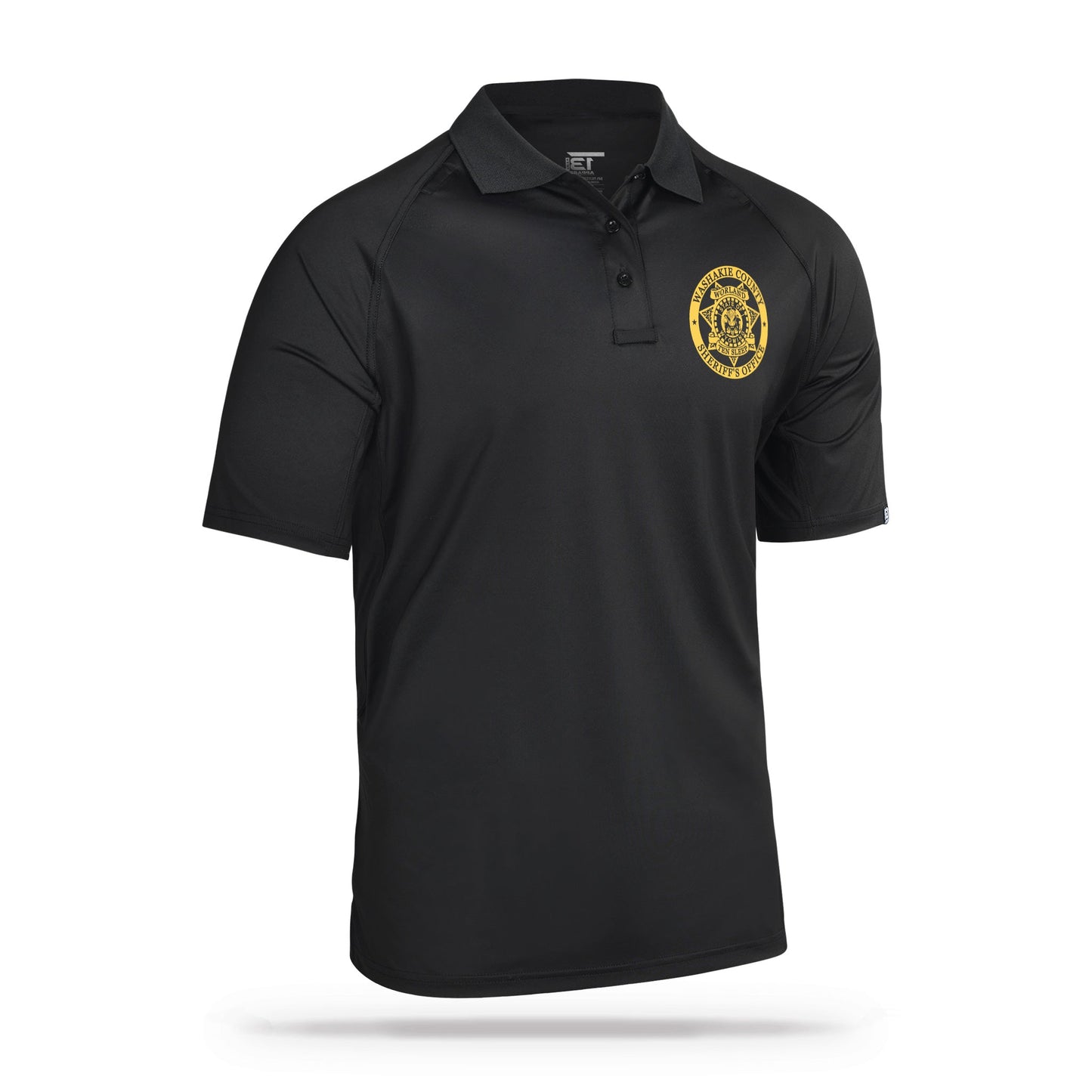 [WASHAKIE CO SO] Performance Polo [BLK/GLD]-13 Fifty Apparel