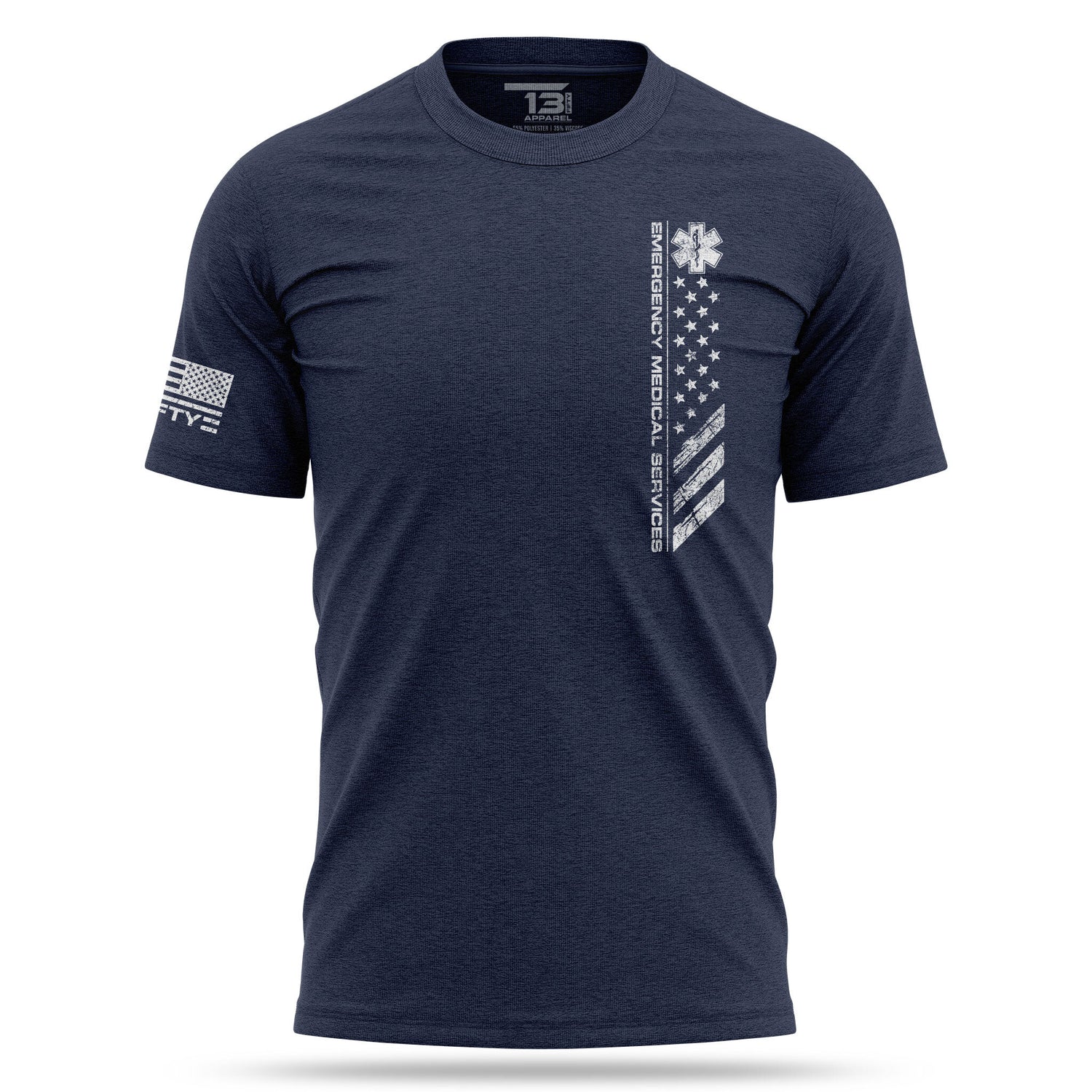 [WE CARE] Cotton Blend Shirt [NVY]-13 Fifty Apparel