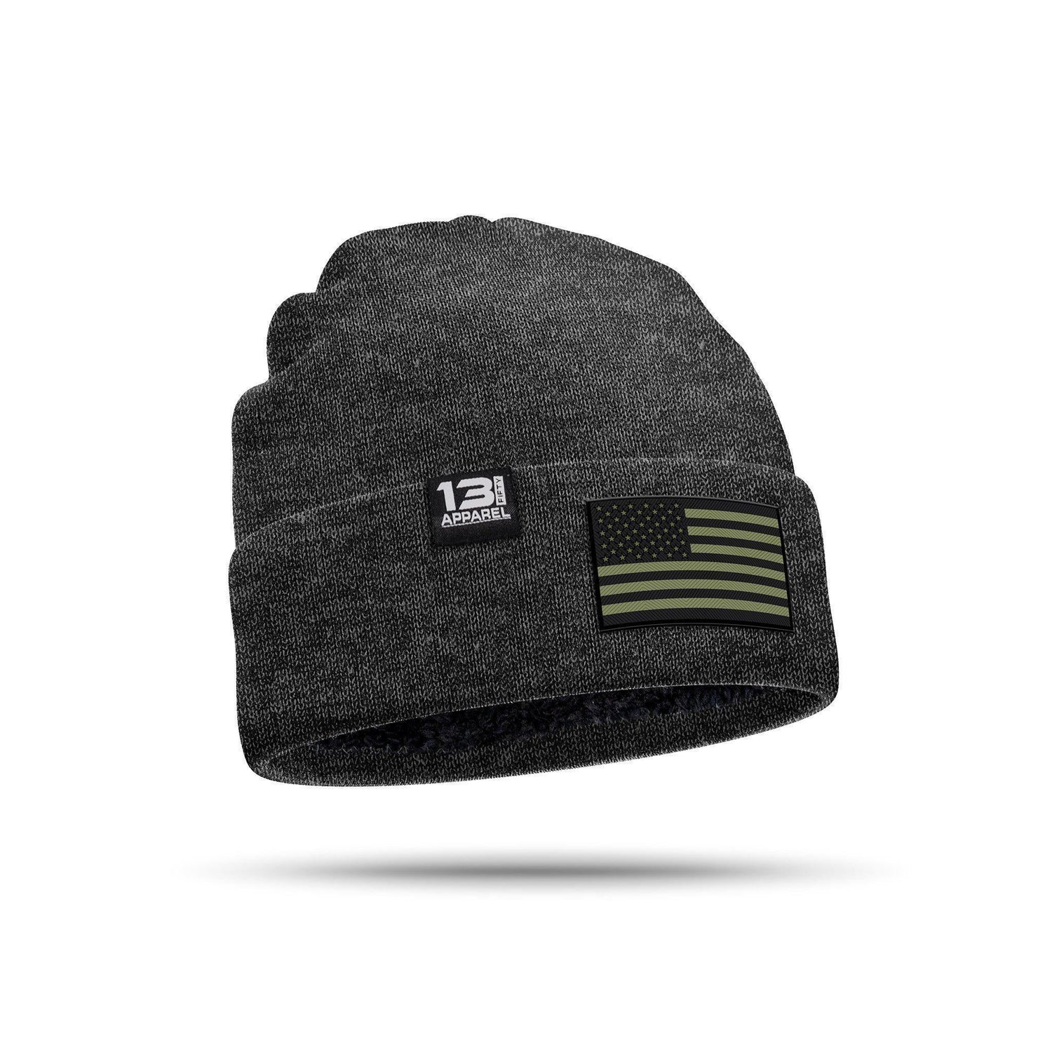 [WILDERNESS WARRIOR] Knit Beanie [OD GREEN FLAG]-13 Fifty Apparel