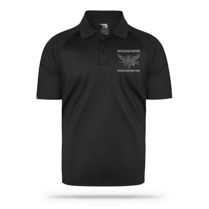 [WISCONSIN RAPIDS PD] SRT Performance Polo [BLK/GRY]-13 Fifty Apparel