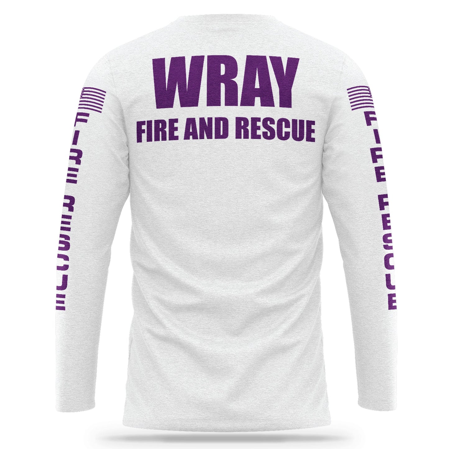 [WRAY FIRE & RESCUE] Cotton Long Sleeve [WHT/PRP]-13 Fifty Apparel