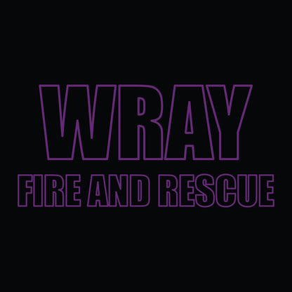 [WRAY FIRE & RESCUE] Performance Hoodie 2.0 [BLK/PRP]-13 Fifty Apparel