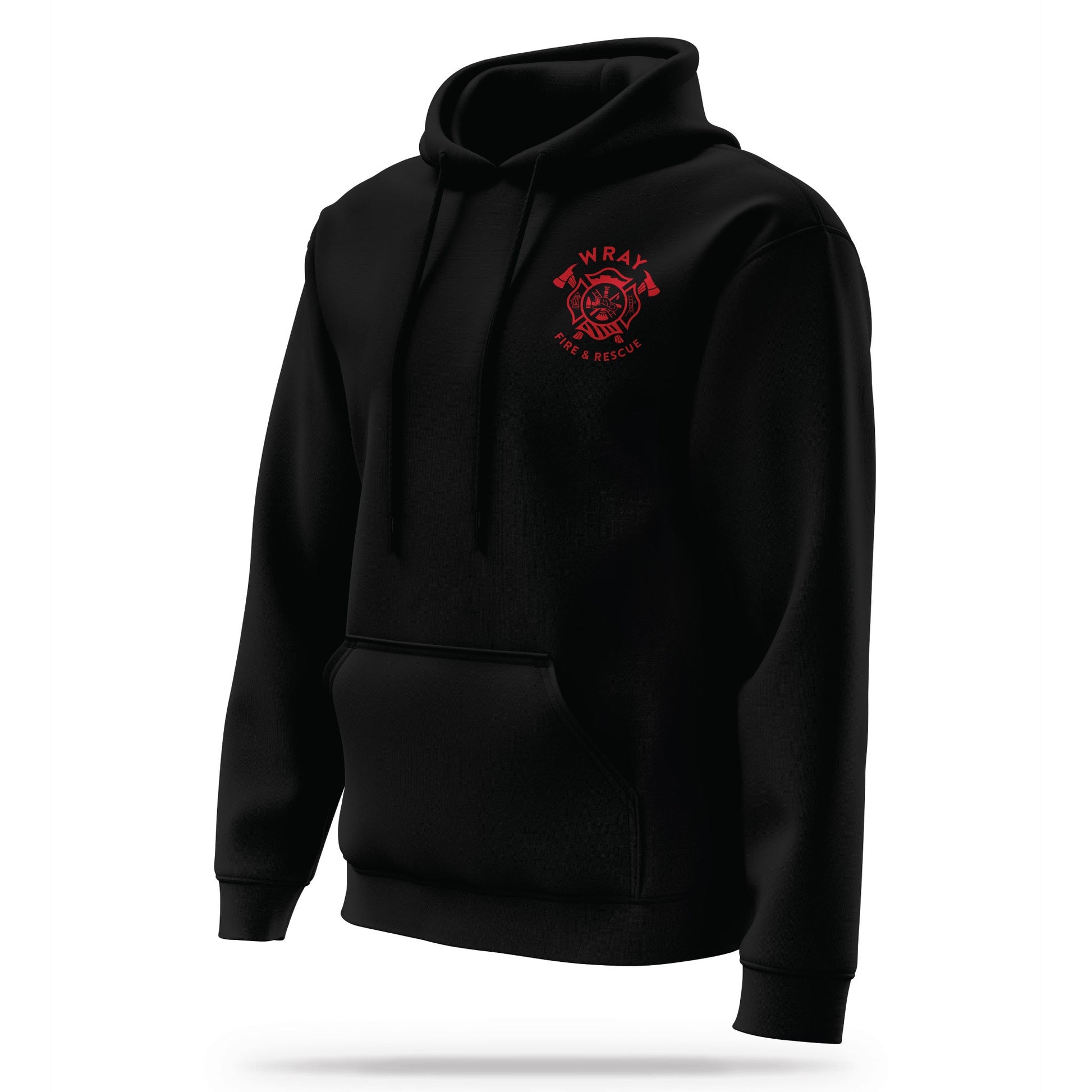 [WRAY FIRE & RESCUE] Performance Hoodie 2.0 [BLK/RED]-13 Fifty Apparel