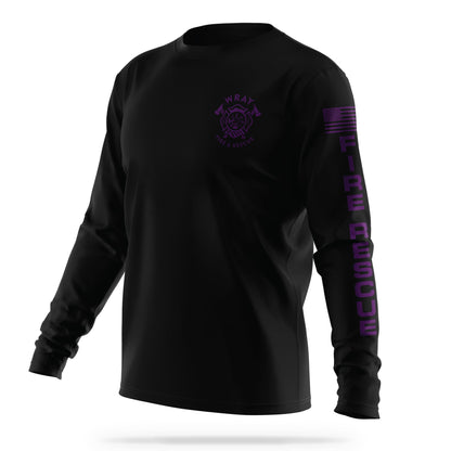 [WRAY FIRE & RESCUE] Utility Long Sleeve [BLK/PRP]-13 Fifty Apparel