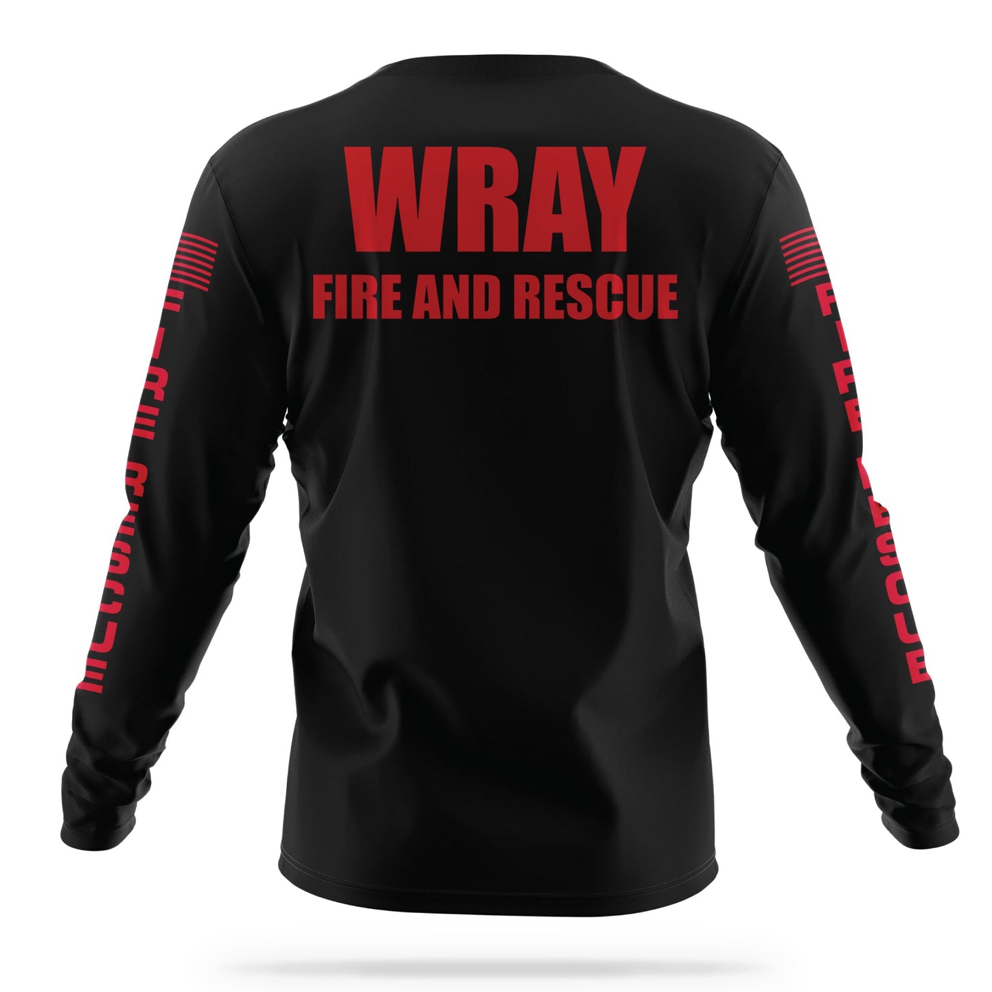 [WRAY FIRE & RESCUE] Utility Long Sleeve [BLK/RED]-13 Fifty Apparel