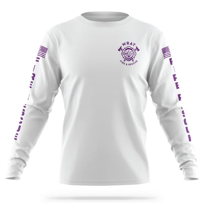 [WRAY FIRE & RESCUE] Utility Long Sleeve [WHT/PRP]-13 Fifty Apparel