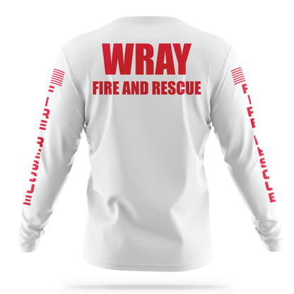 [WRAY FIRE & RESCUE] Utility Long Sleeve [WHT/RED]-13 Fifty Apparel