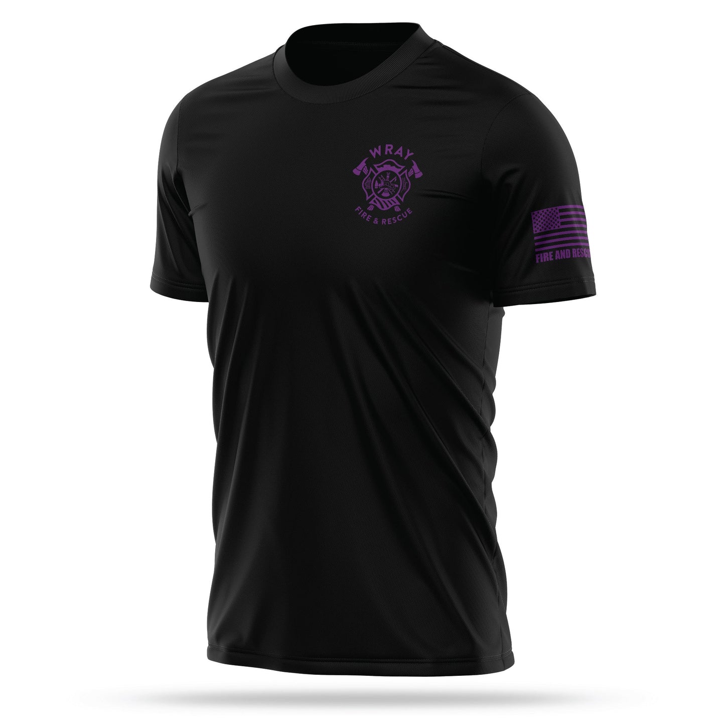 [WRAY FIRE & RESCUE] Utility Shirt [BLK/PRP]-13 Fifty Apparel