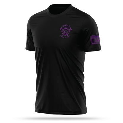 [WRAY FIRE & RESCUE] Utility Shirt [BLK/PRP]-13 Fifty Apparel