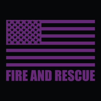 [WRAY FIRE & RESCUE] Utility Shirt [BLK/PRP]-13 Fifty Apparel