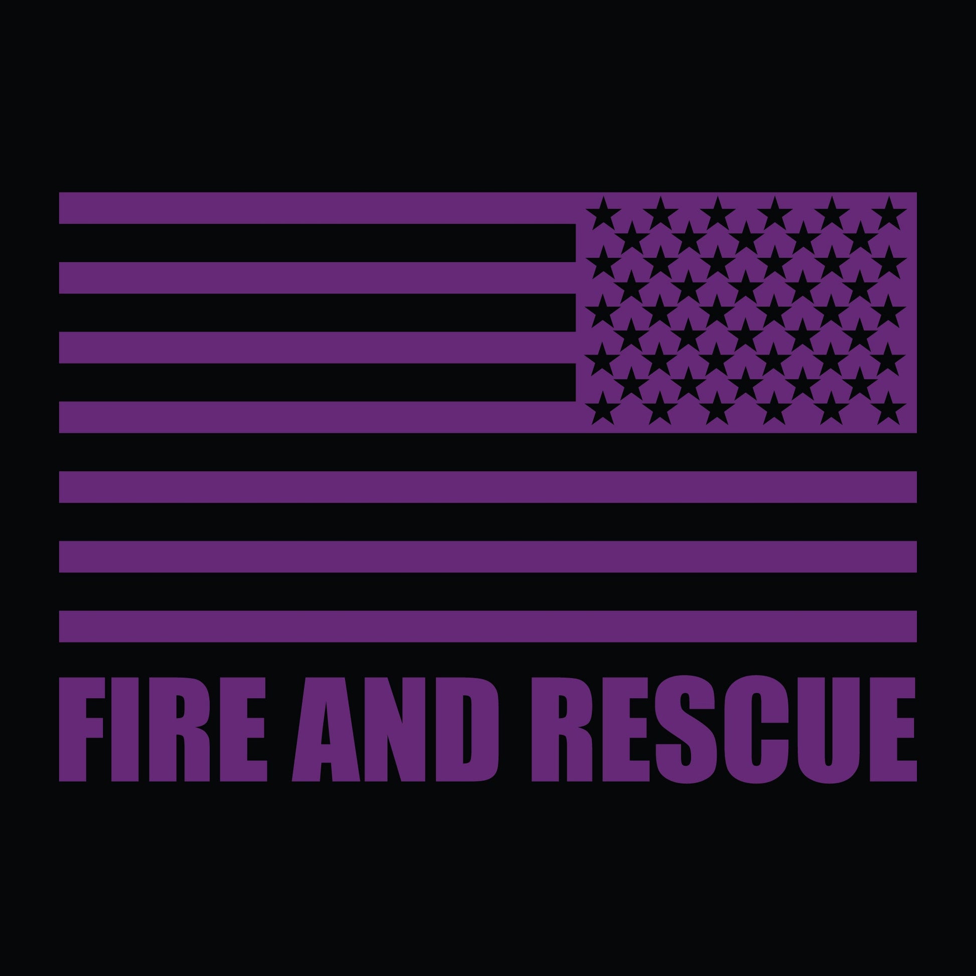 [WRAY FIRE & RESCUE] Utility Shirt [BLK/PRP]-13 Fifty Apparel