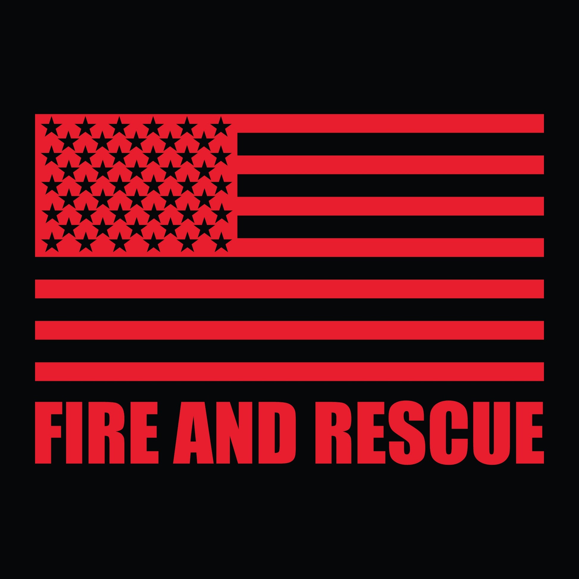 [WRAY FIRE & RESCUE] Utility Shirt [BLK/RED]-13 Fifty Apparel