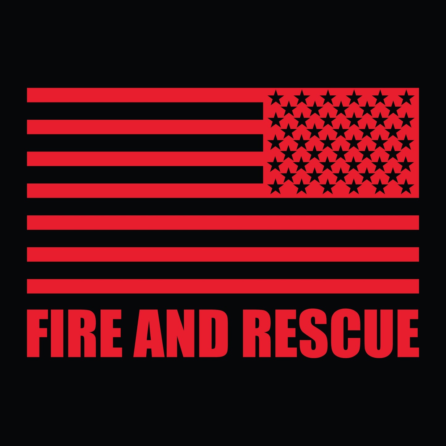 [WRAY FIRE & RESCUE] Utility Shirt [BLK/RED]-13 Fifty Apparel