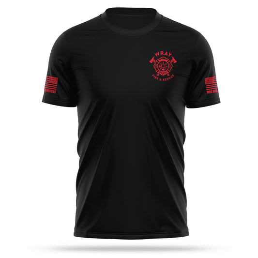 [WRAY FIRE & RESCUE] Utility Shirt [BLK/RED]-13 Fifty Apparel