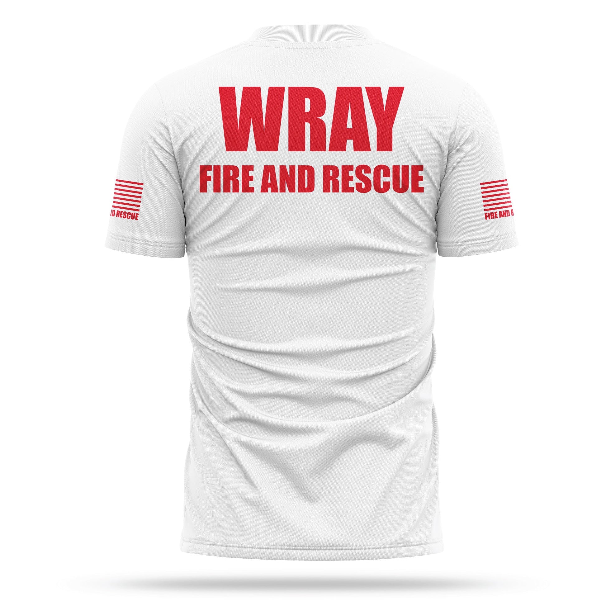 [WRAY FIRE & RESCUE] Utility Shirt [WHT/RED]-13 Fifty Apparel