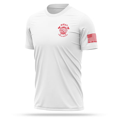 [WRAY FIRE & RESCUE] Utility Shirt [WHT/RED]-13 Fifty Apparel