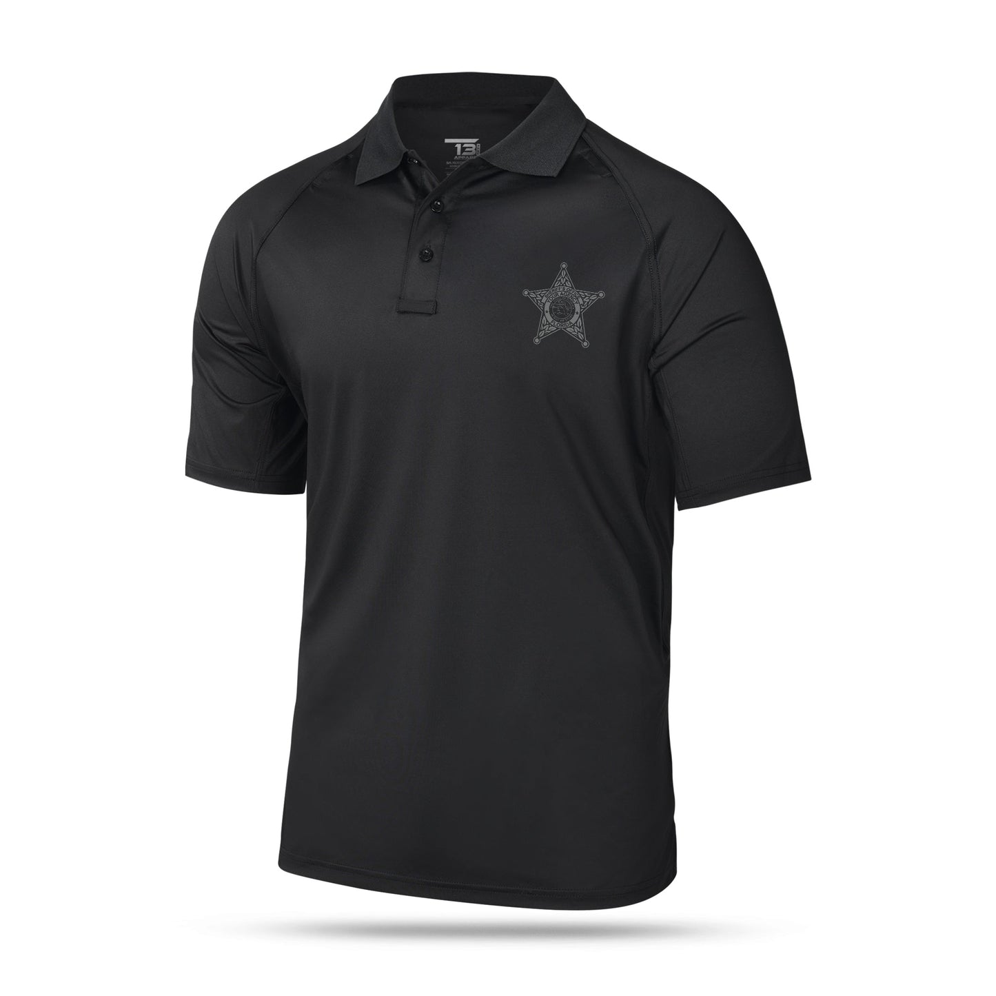 [YOUR AGENCY] POLICE 13 Fifty Apparel Performance Polo-13 Fifty Apparel