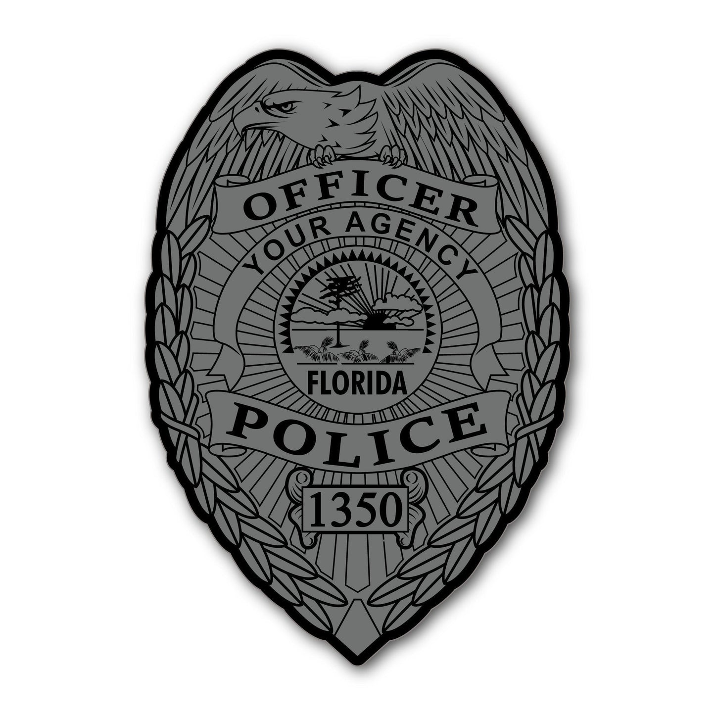 [YOUR AGENCY] POLICE Vinyl Decal-13 Fifty Apparel