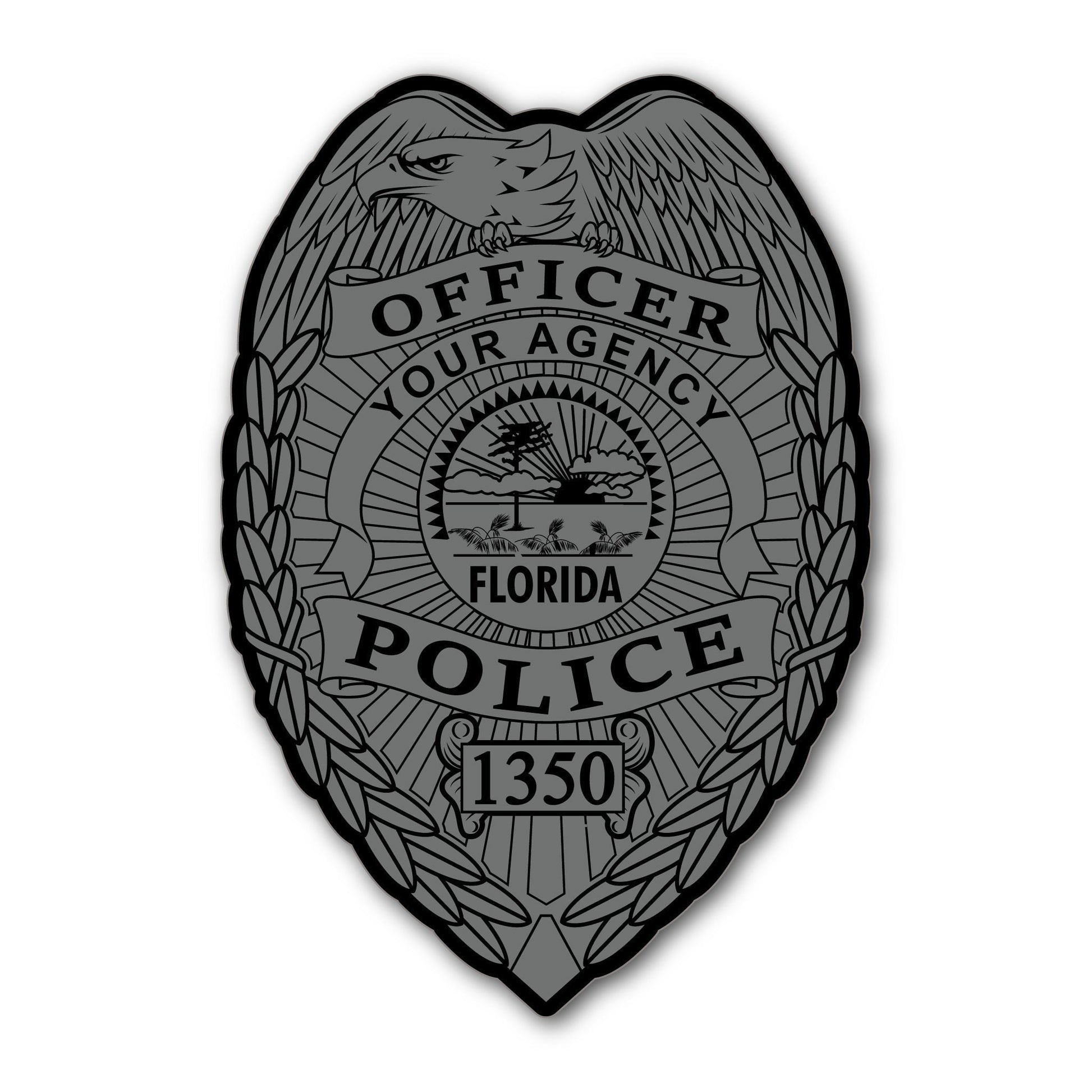 [YOUR AGENCY] POLICE Vinyl Decal-13 Fifty Apparel